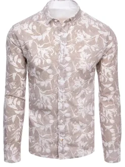 Koszule Męskie>Dstreet Koszula męska brązowa DX2265