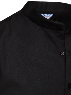 Koszule Męskie>Dstreet Koszula męska casualowa czarna z stójką DX2597