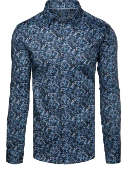 Wyjątkowe Okazje|Koszule Męskie>Dstreet Koszula męska casualowa niebieska DX2672