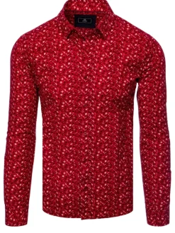 Koszule Męskie>Dstreet Koszula męska czerwona DX2410