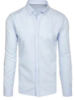 Wyjątkowe Okazje|Koszule Męskie>Dstreet Koszula męska elegancka błękitna DX2642