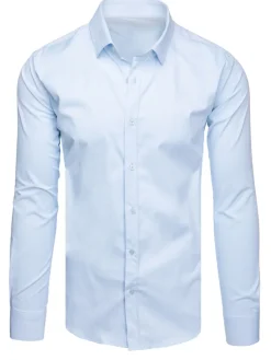 Wyjątkowe Okazje|Koszule Męskie>Dstreet Koszula męska elegancka błękitna DX2614