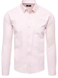 Wyjątkowe Okazje|Koszule Męskie>Dstreet Koszula męska elegancka jasnoróżowa DX2432