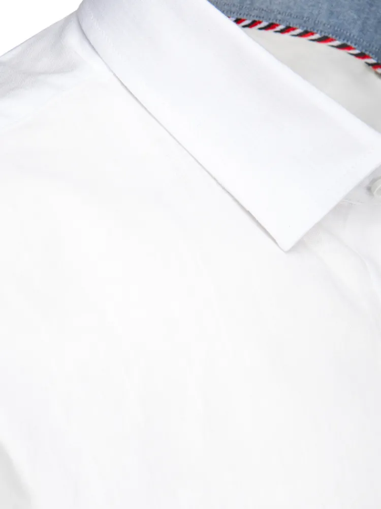 Wyjątkowe Okazje|Koszule Męskie>Dstreet Koszula męska elegancka z długim rękawem biała DX2669