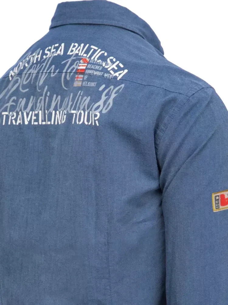 Koszule Męskie>Dstreet Koszula męska indygo DX2282