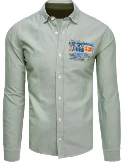 Koszule Męskie>Dstreet Koszula męska miętowa DX2280