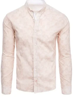 Koszule Męskie>Dstreet Koszula męska różowa DX2304