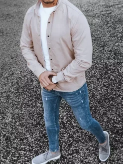 Koszule Męskie>Dstreet Koszula męska różowa DX2360