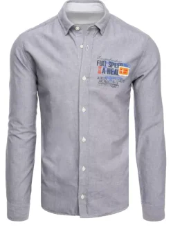 Koszule Męskie>Dstreet Koszula męska szara DX2286