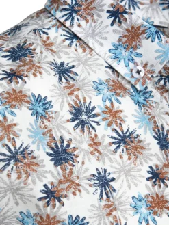 Wyjątkowe Okazje|Koszule Męskie>Dstreet Koszula męska w kwiaty biała DX2646