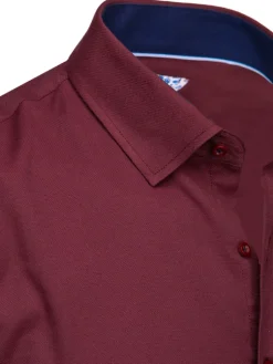 Koszule Męskie>Dstreet Koszula męska z długim rękawem bordowa DX2603