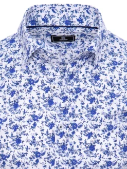 Koszule Męskie>Dstreet Koszula męska z krótkim rękawem biała KX1012