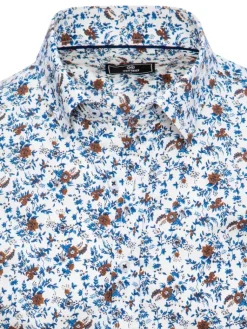 Koszule Męskie>Dstreet Koszula męska z krótkim rękawem biała KX1011