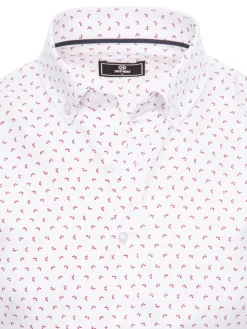 Koszule Męskie>Dstreet Koszula męska z krótkim rękawem biała KX1025