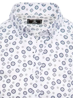 Koszule Męskie>Dstreet Koszula męska z krótkim rękawem biała KX1020