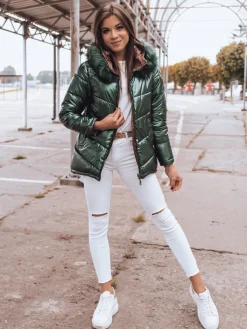 Kurtki Damskie>Dstreet Kurtka damska PAGET zielona TY2400