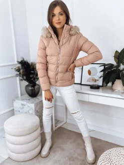 Kurtki Damskie>Dstreet Kurtka damska pikowana GRETA różowa TY3360