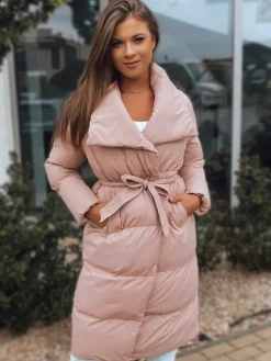 Płaszcze Damskie|Kurtki Damskie>Dstreet Kurtka pikowana damska płaszcz FAVI różowa TY3090