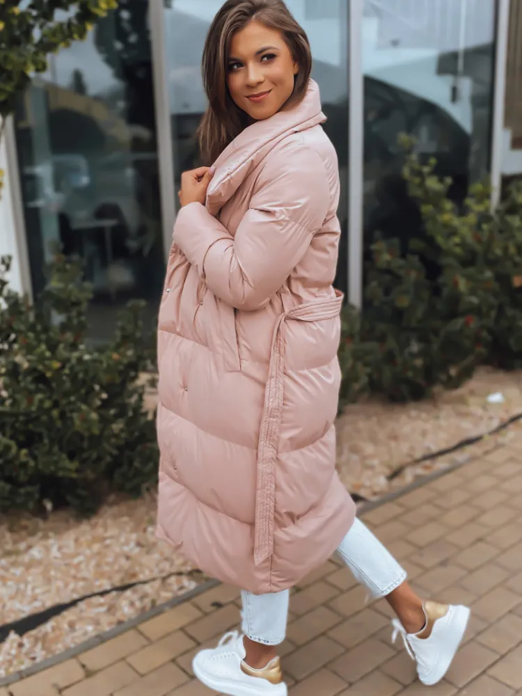 Płaszcze Damskie|Kurtki Damskie>Dstreet Kurtka pikowana damska płaszcz FAVI różowa TY3090