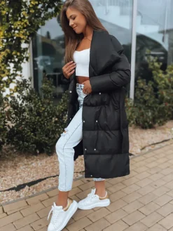 Płaszcze Damskie|Kurtki Damskie>Dstreet Kurtka pikowana damska płaszcz FAVI czarna TY3089
