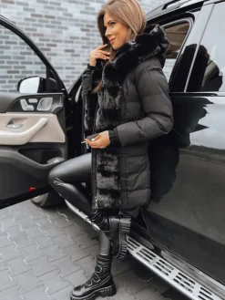 Płaszcze Damskie|Kurtki Damskie>Dstreet Kurtka zimowa damska CLUSTER czarna TY4030