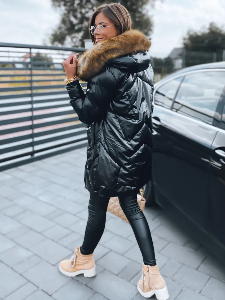 Płaszcze Damskie|Kurtki Damskie>Dstreet Kurtka zimowa damska płaszcz ROYAL czarna TY2948