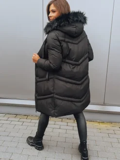 Płaszcze Damskie|Kurtki Damskie>Dstreet Kurtka zimowa damska płaszcz SALIS czarna TY3099