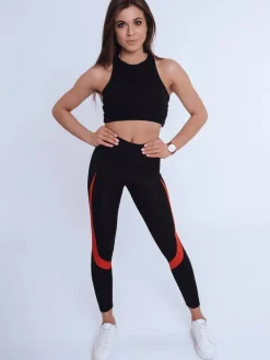 Spodnie Damskie>Dstreet Legginsy damskie LIZA czarne UY0830