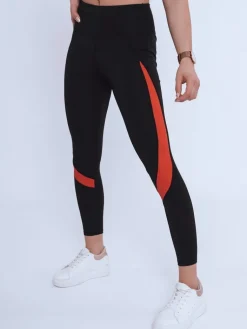 Spodnie Damskie>Dstreet Legginsy damskie LIZA czarne UY0830