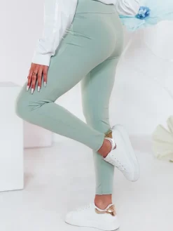 Spodnie Damskie>Dstreet Legginsy damskie z wysokim stanem SOFLEGG jasnozielone UY2509