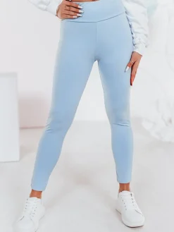 Spodnie Damskie>Dstreet Legginsy damskie z wysokim stanem SOFLEGG błękitne UY2512