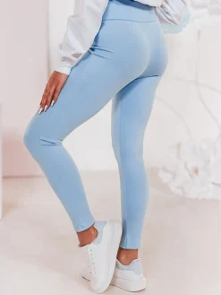 Spodnie Damskie>Dstreet Legginsy damskie z wysokim stanem SOFLEGG błękitne UY2512
