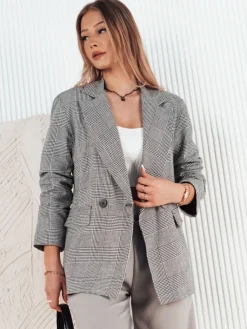 Marynarki Damskie>Dstreet Marynarka damska CANTEN szara PY0072