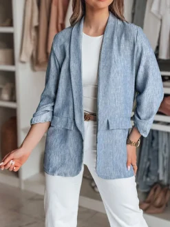 Marynarki Damskie>Dstreet Marynarka damska oversize SOFT LOVE granatowa PY0131