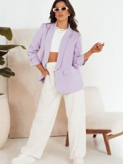 Marynarki Damskie>Dstreet Marynarka damska PINGRE fioletowa PY0075