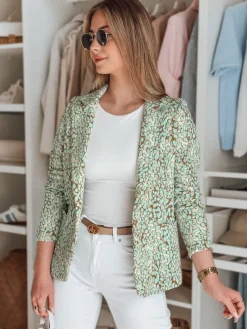 Marynarki Damskie>Dstreet Marynarka damska taliowana MARABELL miętowa PY0128