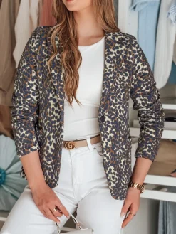 Marynarki Damskie>Dstreet Marynarka damska taliowana MARABELL granatowa PY0126