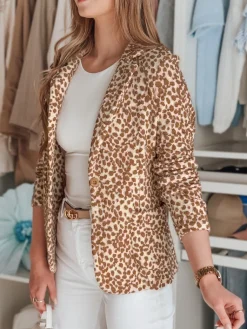 Marynarki Damskie>Dstreet Marynarka damska taliowana MARABELL beżowa PY0127