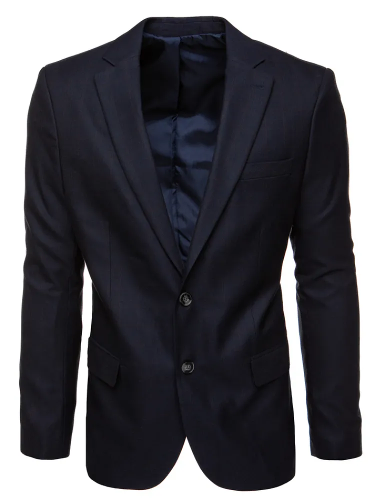 Marynarki Męskie|Wyjątkowe Okazje>Dstreet Marynarka męska jednorzędowa granatowa MX0625