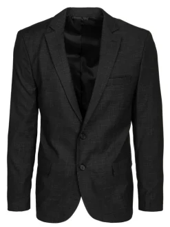 Marynarki Męskie|Wyjątkowe Okazje>Dstreet Marynarka męska jednorzędowa czarna MX0638