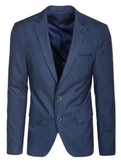 Wyjątkowe Okazje|Marynarki Męskie>Dstreet Marynarka męska jednorzędowa granatowa MX0628