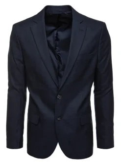 Marynarki Męskie|Wyjątkowe Okazje>Dstreet Marynarka męska jednorzędowa granatowa MX0640