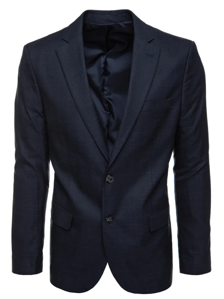 Marynarki Męskie|Wyjątkowe Okazje>Dstreet Marynarka męska jednorzędowa granatowa MX0640