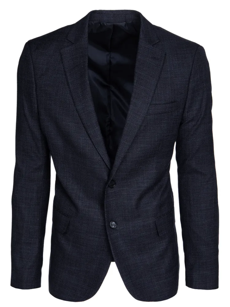 Marynarki Męskie|Wyjątkowe Okazje>Dstreet Marynarka męska jednorzędowa granatowa MX0620