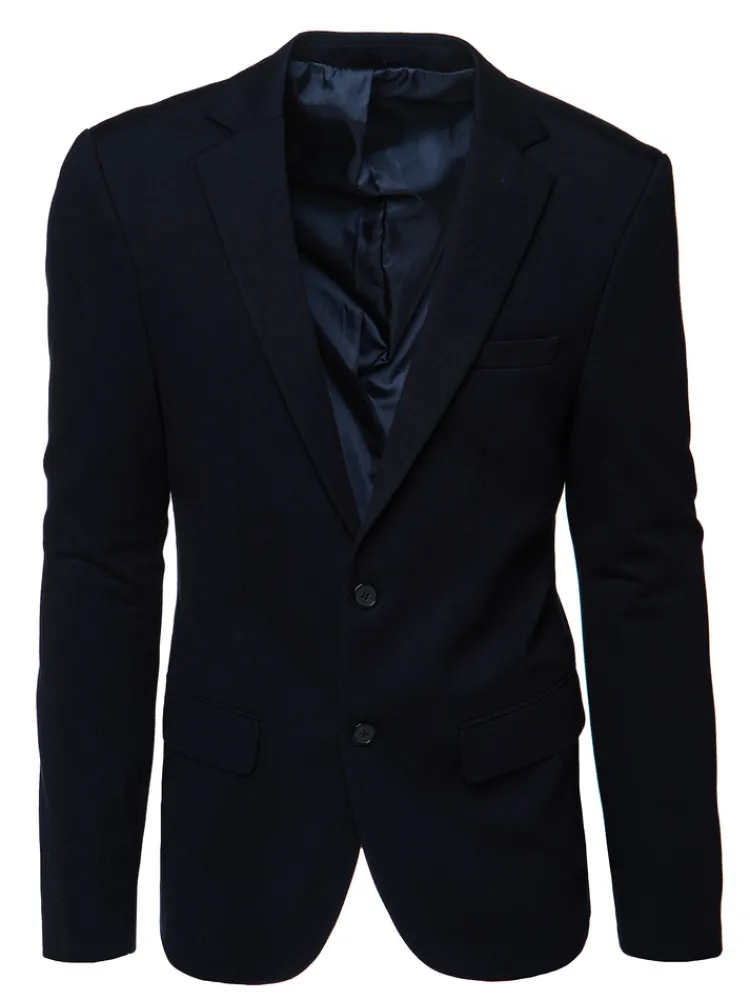 Marynarki Męskie|Wyjątkowe Okazje>Dstreet Marynarka męska jednorzędowa granatowa MX0632