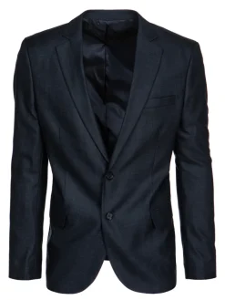 Wyjątkowe Okazje|Marynarki Męskie>Dstreet Marynarka męska jednorzędowa granatowa MX0637