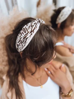 Opaski Do Włosów>Dstreet Opaska damska WILD jasnobeżowa HY0031