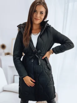 Płaszcze Damskie|Kurtki Damskie>Dstreet Płaszcz damski GIANNA czarny TY3174