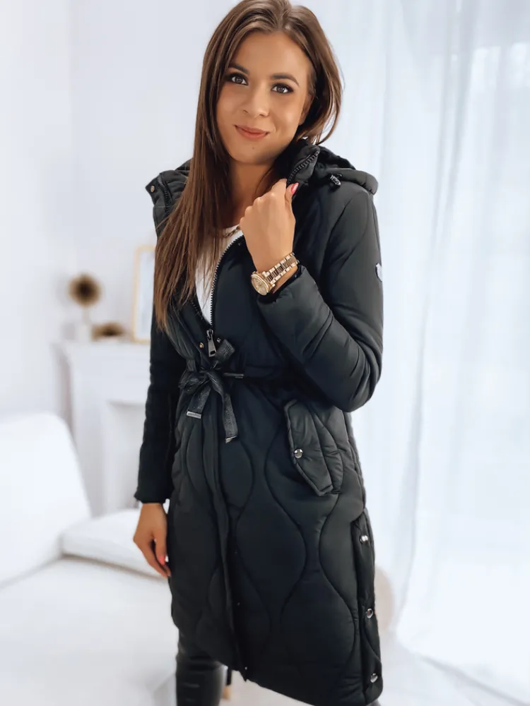 Płaszcze Damskie|Kurtki Damskie>Dstreet Płaszcz damski GIANNA czarny TY3174