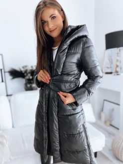 Płaszcze Damskie|Kurtki Damskie>Dstreet Płaszcz damski LINA czarny TY3109